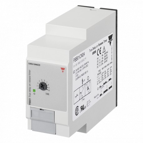 PBB01CM24 - PBB01CM24 CARLO GAVAZZI Selected parameters FUNCTION True delay on release OUTPUT SIGNAL 1 relay Others INPU..