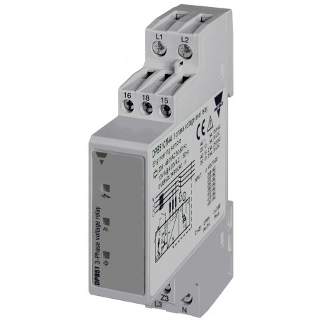DPB51CM44B006 - DPB51CM44B006 CARLO GAVAZZI Output signal: 1 relay, Monitored variable: 3-phase AC voltage monitoring, Size:..
