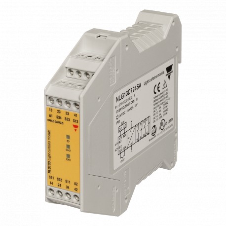 NLG13D724SA - NLG13D724SA CARLO GAVAZZI Selected parameters FUNCTION Light curtains SAFETY CATEGORY 4 SAFETY OUTPUT 3 NO O..