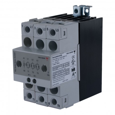 RGC3A60D20KKE - RGC3A60D20KKE CARLO GAVAZZI Selected parameters SYSTEM DIN-rail Mount CURRENT RATING CATEGORY 11 25 AAC RATE..