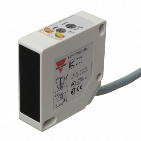 PC50CND10BA - PC50CND10BA CARLO GAVAZZI Direct reflection parameters selected rectangular box SCOPE 1 ... 5 m Cable CONNEC..