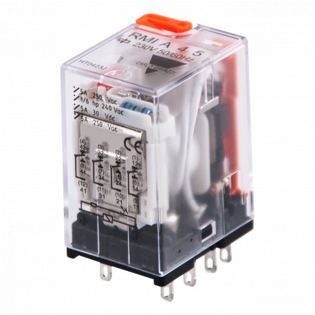 RMIA4512VAC - RMIA4512VAC CARLO GAVAZZI Relay industrial plug miniature 4-pin, Amperage 5 A, coil Voltage 12 VAC