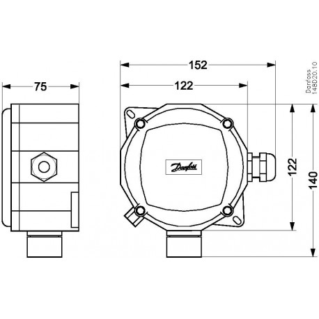 148H5072 - 148H5072 DANFOSS REFRIGERATION Gas detecting sensor