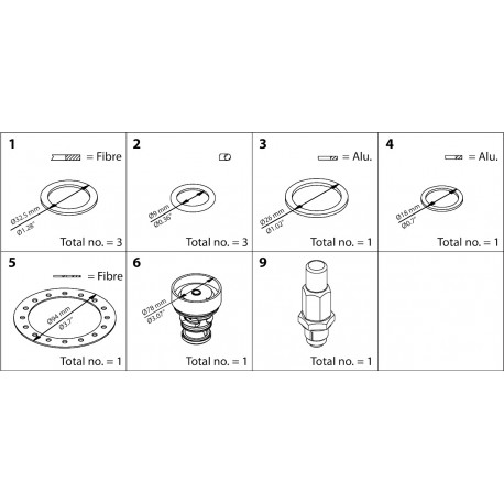 027H4016 - 027H4016 DANFOSS REFRIGERATION ICS 40 Overhaul kit