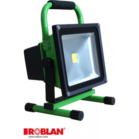 LEDMHL30BAT - LEDMHL30BAT ROBLAN Floodlightses LED 30W Rechargeable 6500K 2100lm DC 10-30V 2A IP65