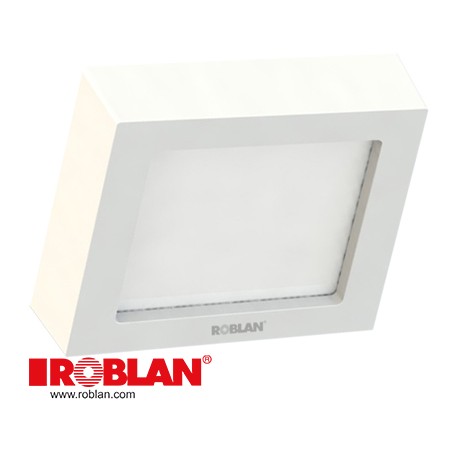 MOONS2565BB - MOONS2565BB ROBLAN LED Panel MOON SURFACE Squared 11W 100-277V 870Lm 6000K 172 x 35mm (Spotligh Fixtures Whi..