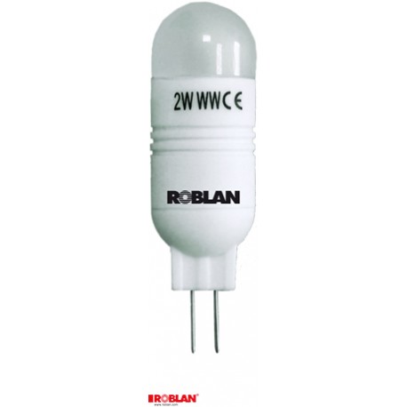 LEDG426500 - LEDG426500 ROBLAN LED G4 2W 6500K 180Lm 12V