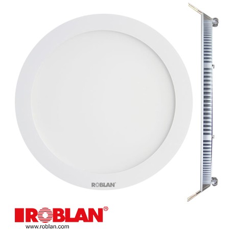 LEDPANEL18F - LEDPANEL18F ROBLAN LED Downlight 18W 100-240V 1300Lm 4100K 225 x 22mm (Spotligh Fixtures White)