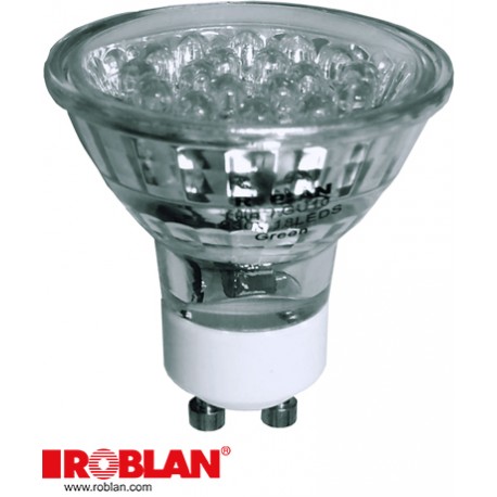 LEDRW - LEDRW ROBLAN LED Dichroic GU10 2W White 20 LEDs 220V