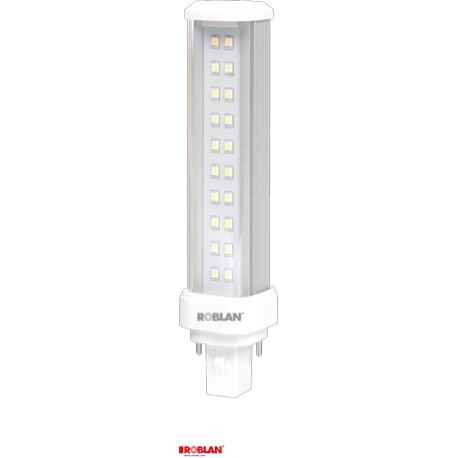 LEDPLQ8 - LEDPLQ8 ROBLAN LED PLQ 8W 800Lm 2P 220-240V 120º White 6500K Rotary Base