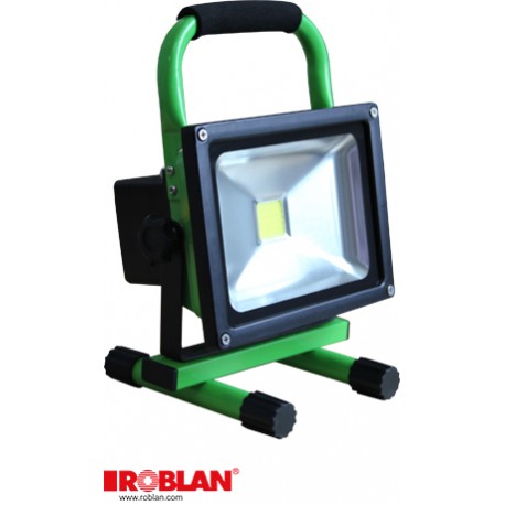 LEDMHL20BAT - LEDMHL20BAT ROBLAN Floodlightses LED 20W Rechargeable 6500K 1300lm DC 8,4V 2A IP65