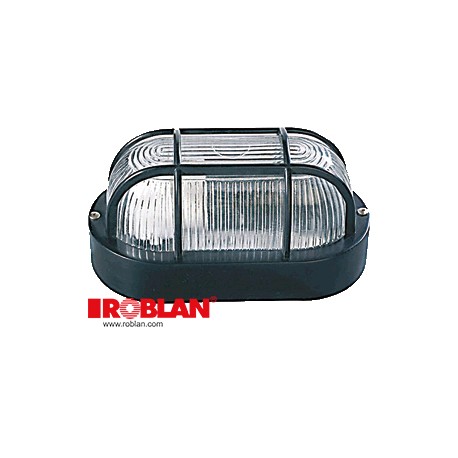 FPL3032 - FPL3032 ROBLAN Wall Fixture Oval X Max. 60W BLACK