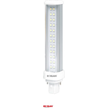 LEDPLQ10F - LEDPLQ10F ROBLAN LED PLQ 10W 1000Lm 2P 220-240V 120º Cold 4100K Rotary Base