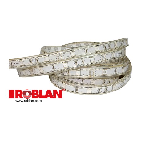 LEDT192HIP67WW - LEDT192HIP67WW ROBLAN Strip Led 19,2W IP67 24V White Warm 982lm SMD3528 240 LED/m (Bobbin 5 meters) (6983)
