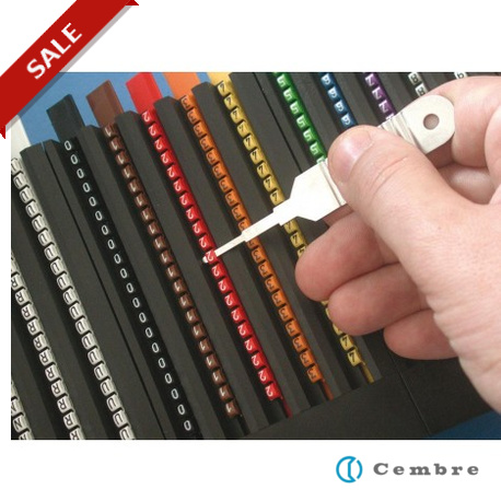 23129-STK - 23129-STK 4313192 CEMBRE PUSH-IN CABLE MARKERS PMP-30 (WH)