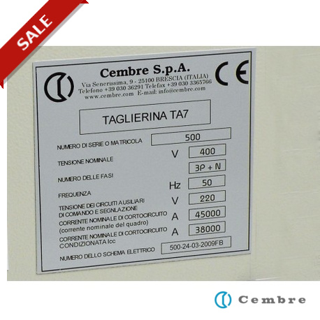 88913 - 88913 4117558 CEMBRE PANEL PLATES MG-VRT-A (92X118 WH)