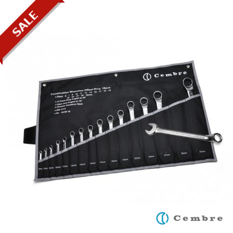 KCW16 - KCW16 3065297 CEMBRE KCW16 COMBINATION WRENCH SET (16 PIECES)