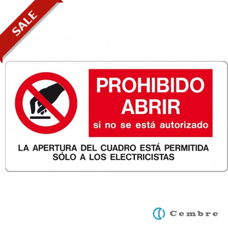 268201 - 268201 4630315 CEMBRE SIGN VS-I82 (40X80)