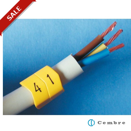 59449-W - 59449-W 4376024 CEMBRE PUSH-ON RING CABLE MARKERS RMS-02 (WH)
