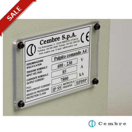 48103 - 48103 4117094 CEMBRE PANEL PLATES MG-VRT-R (52X107 BK)