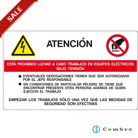 268000 - 268000 4630100 CEMBRE SIGN VS-I80 (70X120)