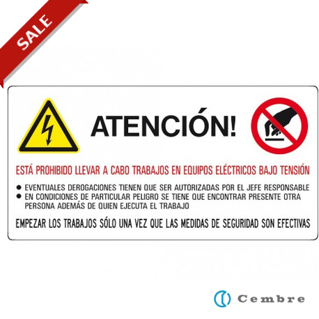 268100 - 268100 4630200 CEMBRE SIGN VS-I81 (65X131)
