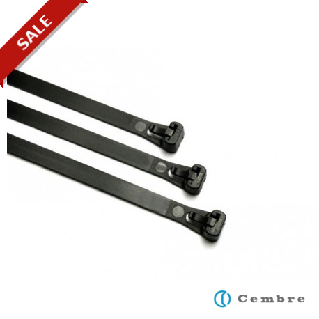 GR100X7.6N - GR100X7.6N 3042620 CEMBRE GR100X7.6N (BLACK) PA6.6 CABLE TIE