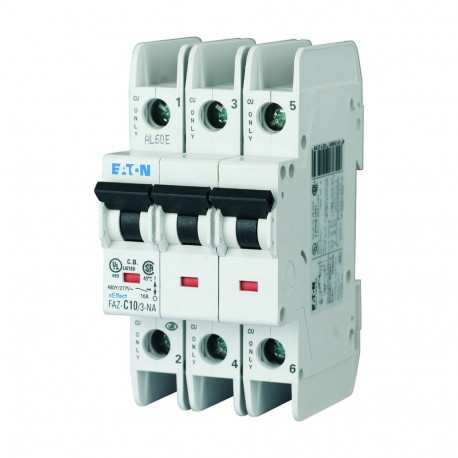 FAZ-B2/3-NA - FAZ-B2/3-NA 132714 Y7-132714 EATON ELECTRIC Miniature circuit breaker (MCB), 2A, 3p, B-Char, AC