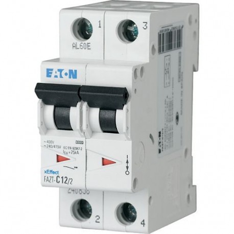FAZT-D40/2 - FAZT-D40/2 142492 Y7-142492 EATON ELECTRIC Miniature circuit breaker (MCB), 40A, 2p, D-Char, AC