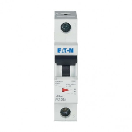 FAZ-D1/1 - FAZ-D1/1 278569 Y7-278569 EATON ELECTRIC Miniature circuit breaker (MCB), 1A, 1p, type D characteristic