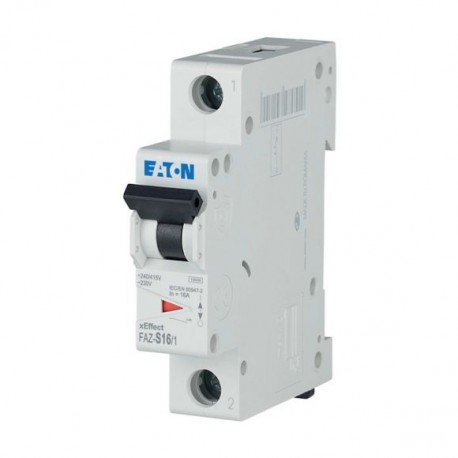 FAZ-S16/1 - FAZ-S16/1 278612 Y7-278612 EATON ELECTRIC Miniature circuit breaker (MCB), 16A, 1p, S-Char, AC