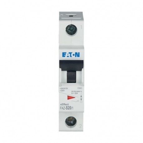 FAZ-S20/1 - FAZ-S20/1 278613 Y7-278613 EATON ELECTRIC Miniature circuit breaker (MCB), 20A, 1p, S-Char, AC