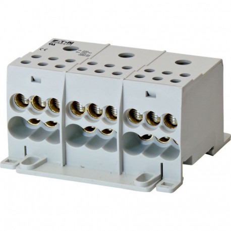 BPZ-KB-6/175 - BPZ-KB-6/175 102717 Y7-102717 EATON ELECTRIC Terminal block 3 poles, 175A, 1 input-, 6 output terminals, ALU