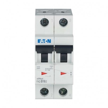 FAZ-B16/2 - FAZ-B16/2 278734 Y7-278734 EATON ELECTRIC Miniature circuit breaker (MCB), 16A, 2p, B-Char, AC
