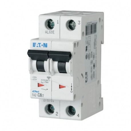 FAZ-K3/2 - FAZ-K3/2 278792 Y7-278792 EATON ELECTRIC Miniature circuit breaker (MCB), 3A, 2p, K-Char, AC