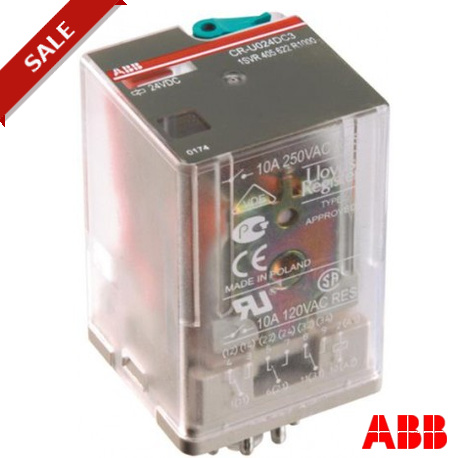 1SVR405622R2000 - CR-U120AC3 1SVR405622R2000 ABB CR-U120AC3 Pluggable interface relay 3c/o, A1-A2 120VAC, 250V/10A
