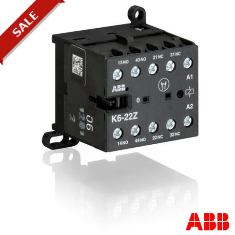 GJH1211001R0222 - K6-22Z GJH1211001R0222 ABB K6-22Z-02 Mini Contactor Relay 42V 40-450Hz