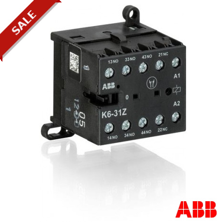 GJH1211001R8315 - K6-31Z GJH1211001R8315 ABB K6-31Z-85 Mini Contactor Relay 380-415V 40-450Hz