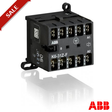 GJH1211003R8310 - K6-31Z-F GJH1211003R8310 ABB K6-31Z-F-80 Mini Contactor Relay 220-240V 40-450Hz
