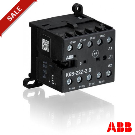 GJH1213001R7222 - K6S-22Z-2,8 GJH1213001R7222 ABB K6S-22Z-2.8-72 Mini Contactor Relay 17-32VDC, 2.8W