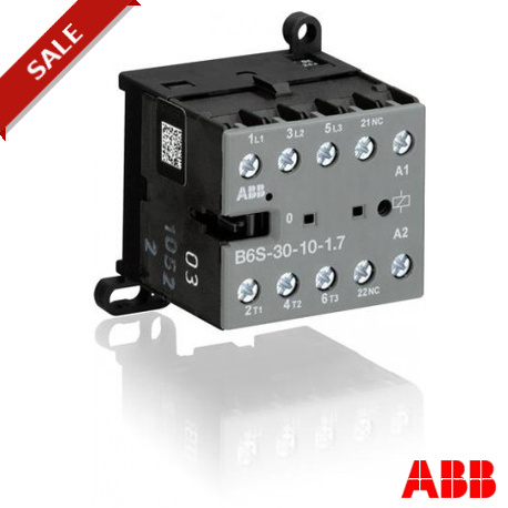 GJL1213001R7102 - B6S-30-10-2,8 GJL1213001R7102 ABB B6S-30-10-2.8-72 Mini Contactor 17-32VDC, 2.8W