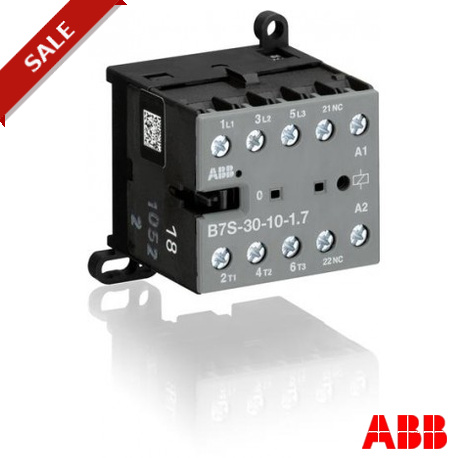 GJL1313001R7101 - B7S-30-10-1,7 GJL1313001R7101 ABB B7S-30-10-1.7-71 Mini Contactor 24VDC, 1.7W