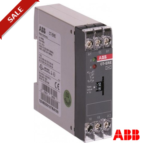CT-ERE - CT-ERE 1SVR550107R1100 ABB CT-ERE Time relay, ON-delay 1c/o, 0.1-10s, 24VAC/DC 220-240VAC
