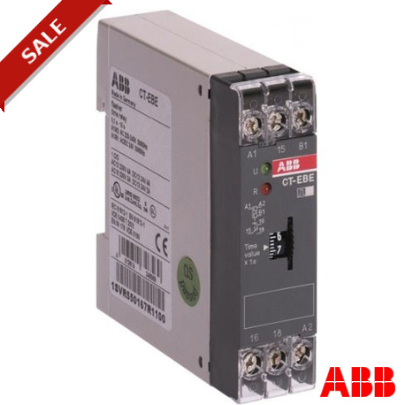 CT-EBE - CT-EBE 1SVR550160R1100 ABB CT-EBE Time relay, flasher 1c/o, 0.1-10s, 110-130VAC