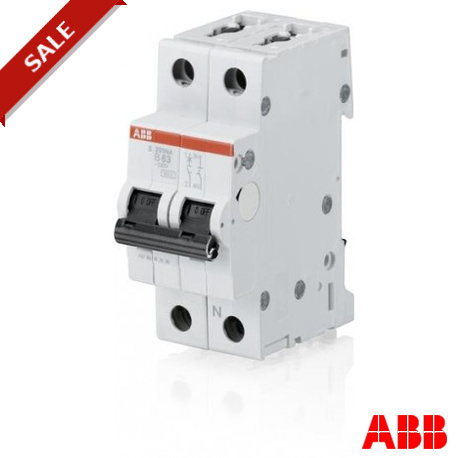 2CDS251103R0065 - S201-B6NA 2CDS251103R0065 ABB Miniature Circuit Breaker S200 2P B 6 A