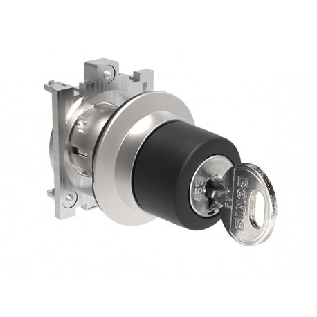 LPFS332R622E - LPFS332R622E LOVATO Metal Selector Ø 30mm With 3 position "1-0-2" Fixed Key Removable pos. "1" R622E