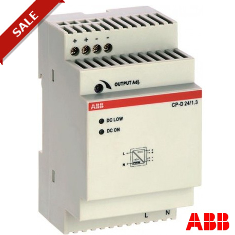 1SVR427043R0100 - CP-D 24/1.3 1SVR427043R0100 ABB CP-D 24/1.3 Power supply In: 100-240VAC Out: 24VDC/1.3A
