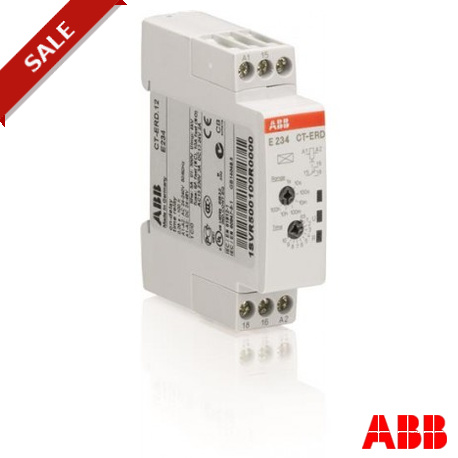1SVR500100R0000 - E234CT-ERD 1SVR500100R0000 ABB CT-ERD.12 Time relay, ON-delay 1c/o, 24-240VAC 24-48VDC