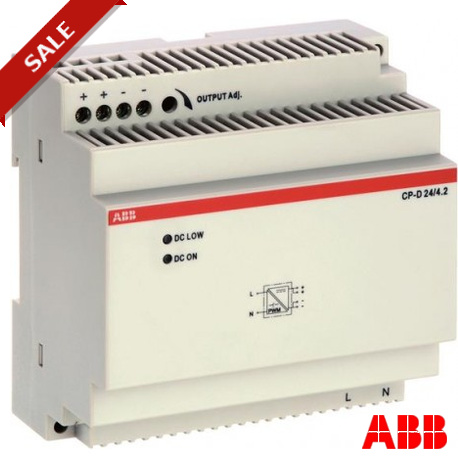 1SVR427045R0400 - CP-D 24/4.2 1SVR427045R0400 ABB CP-D 24/4.2 Power supply In: 100-240VAC Out: 24VDC/4.2A