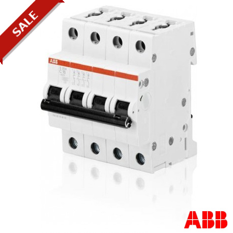2CDS254001R0064 - S204-C6 2CDS254001R0064 ABB Miniature Circuit Breaker S200 4P C 6 A